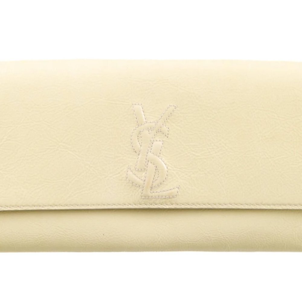 COPY - Saint lauren belle De Jour clutch yellow patent leather